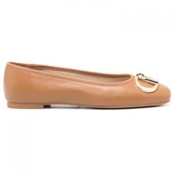 Liu Jo Beige Nappa Leather Ballet Pumps, EU 40