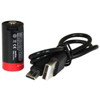 Japcell JC123R - 3,7V Li-Ionen Akku CR123A 820mAh inkl. USB-C Ladekabel