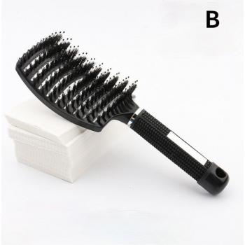 Nylon Bristle Hairbrush for Scalp Massage