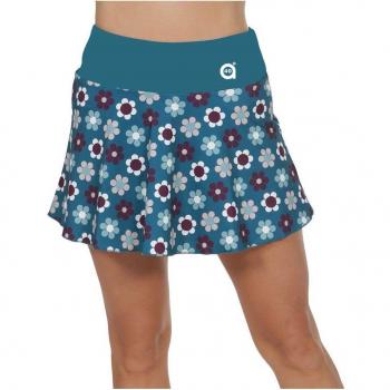 FALDA FULL FLORES PETROL para tu deporte favorito, pádel o tenis A 40 GRADOS SPORT&STYLE