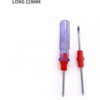 Telescopic Interchangeable Screwdriver with Cross and Slotted Heads