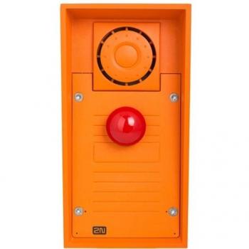 N Klingel + Türsprechanlage - IP Türstation IP Safety mit 1 Nottaste und 10 W Lautsprecher - kabelgebunden - Ethernet