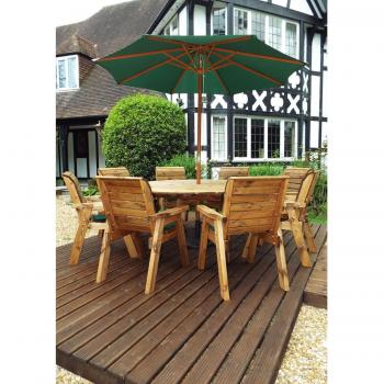 Eight Seater Circular Table Set with Accessories