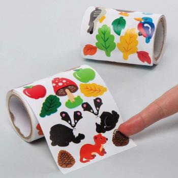 Woodland Creature Sticker Rolls Assortment (Pack of 600)