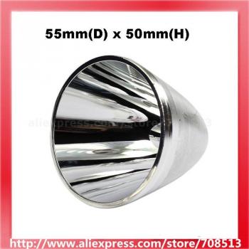 55mm Diameter SMO Aluminum Reflector for Cree XM-L/XHP LED