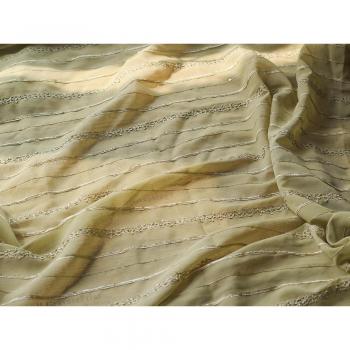 Chiffon Stripe Beaded Fabric