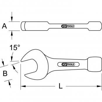 KS Tools BRONZEplus Schlag-Maulschlüssel 2.5/8