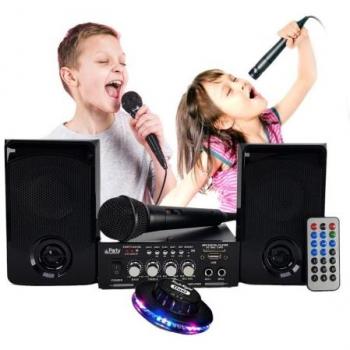 Kit karaoké party sound & light party-ka100, usb sd et bluetooth