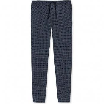 Schiesser Mix and Relax Jersey Lounge Pants Blau Muster Baumwolle X-Large Herren