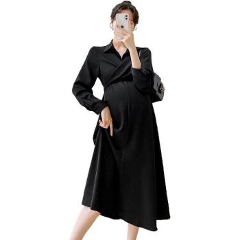 2022 Spring Korean Maternity A-Line Long Party Dress
