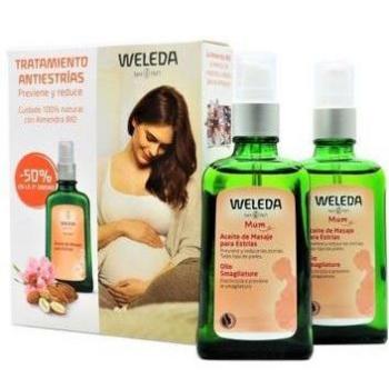 WELEDA MUM ACEITE MASAJE ANTIESTRIAS 100ML DUPLO