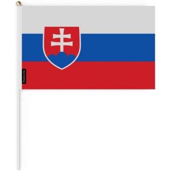 Drapeau Mini Slovaquie 30x45 cm – 50 ks – lekkie poliesterowe flagi – podwójna strona