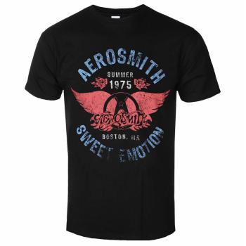 Official Rock Off Men’s Soft Cotton Sweatshirt – Aerosmith Sweet Emotion, Black L