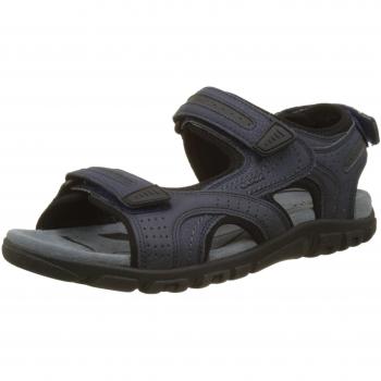 Geox Men Uomo Strada D Open Toe Sandals, Blue