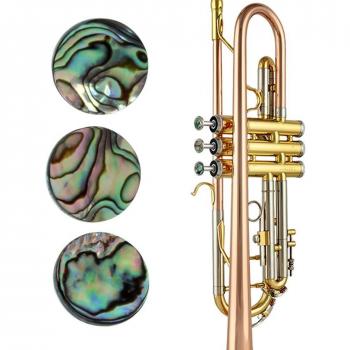 Abalone Shell Inlays for Trumpet Valve Finger Buttons