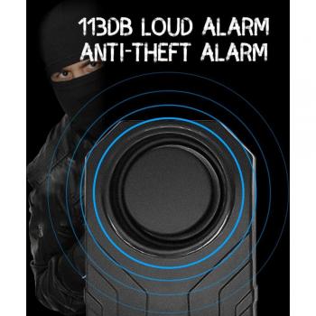 113dB Waterproof Wireless Vibration Alarm for Bikes with Remote Control
