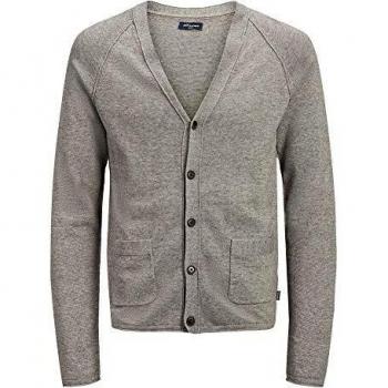Chaqueta de punto Jack & Jones Hombre XL Gris con bolsillos