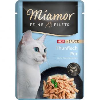 Lot Miamor Filets fins en sauce 24 x 100 g pour chat - pur thon