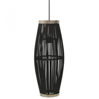 Moderne Schwarz-Weide Pendelleuchte 25x62 cm