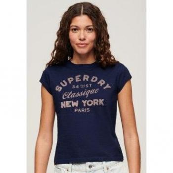 Camiseta de manga casquillo Superdry para mujer