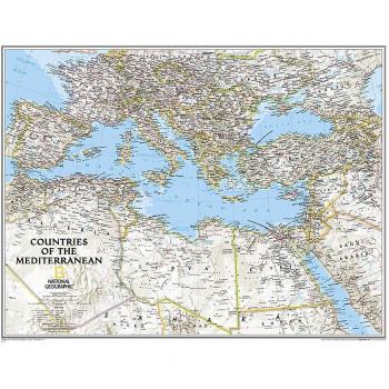 Mediterranean Region Classic, Tubed : Wall Maps - Countries & Regions