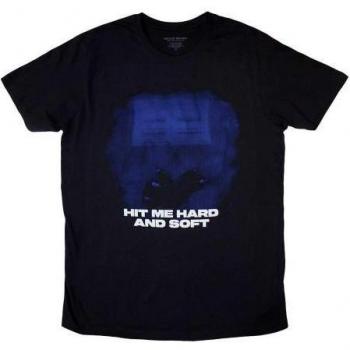 Vêtement unisexe adulte Billie Eilish « Hit Me Hard and Soft » T-shirt à lignes bleues taille L