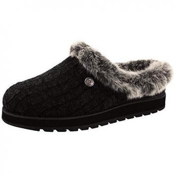 Skechers Keepsakes Ice Angel Damen Hausschuhe Schwarz Gr. 38