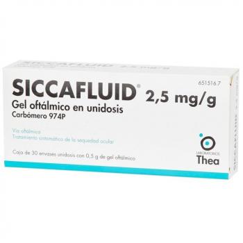 Siccafluid 2,5 Mg/G Gel Oftalmico 30 Monodosis 0,5 G