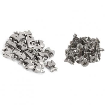 40 Piece Screw Set: 30 M4 x 10mm Phillips Flat Head Screws & 10 M4 U-Sha