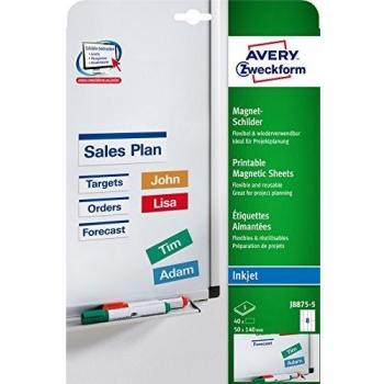Avery Magnetic Label Sheet J8875-5 40pcs