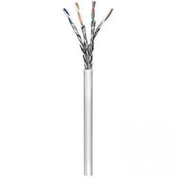 WENTRONIC Cat 6 Geweven Schermkabel 100 m – AWG23/1 in Grijze Kleur