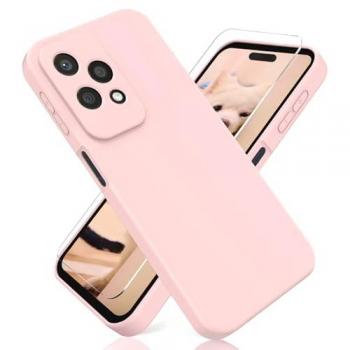 Coque Silicone - Little Boutik© - Honor 200 Lite - Rose - Kit de Protection Écran