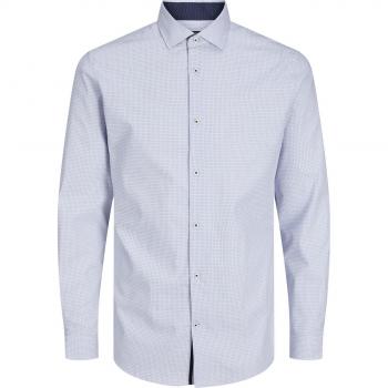 Jack & Jones Camicia A Maniche Lunghe Blaparker Detail Slim Fit Bianca