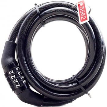 Self-Coiling Combination Bike Lock