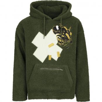RED by EMP Men's Fleece-Lined Hooded Sweater - Green - S to XL