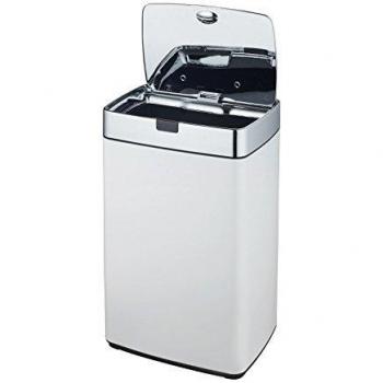 Iris White Automatic Sensor Trash Can