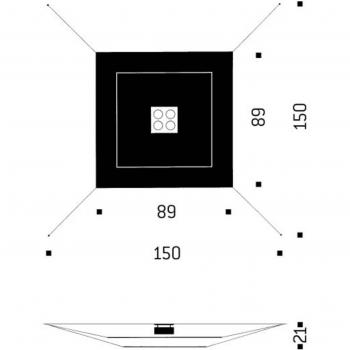 Ingo Maurer Lil Luxury 2 White Ceiling Light