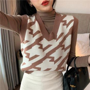 Pullover Sin Mangas Mujer Otoño V-Shape