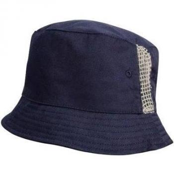 Cappello da pescatore in cotone lavato deluxe con pannelli laterali - Taglia Unica