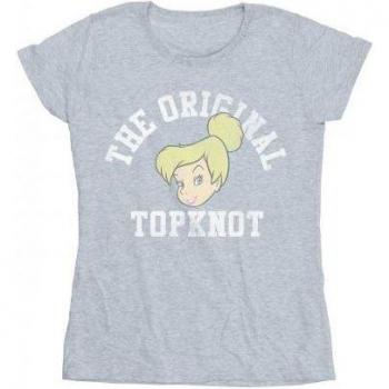 Camiseta Femenina Disney Tinker Bell con Cabello de Algodón Gris