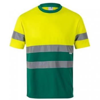 Camiseta Transpirable Bicolor de Seguridad VELILLA 305506