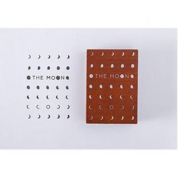 Jahresmond-Holzstempel Serie – Handwerks- und Scrapbook‑Set