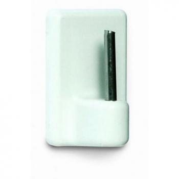 Soporte para cortinas adhesivo blanco