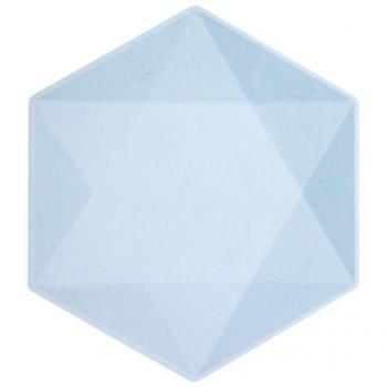 Stoviglie Usa e Getta Azzurro Esagonale