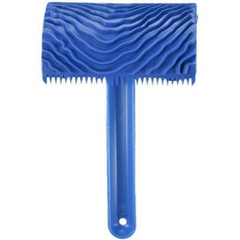 Rodillo de pintura de grano de madera azul