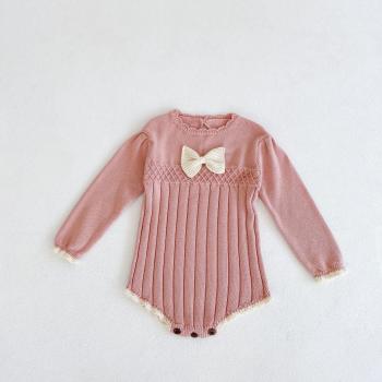 Combinaison tricot « Fille Nœud »