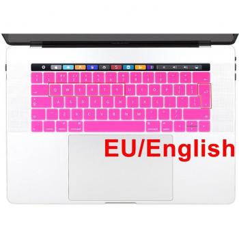 EU Keyboard Protector for MacBook Pro 13/15 with Touch Bar A1706 A1707 - English Layout