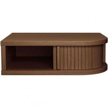 Table de chevet Farsta en bois foncé