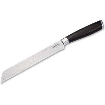 Solinger Damast Brotmesser mit Holzgriff