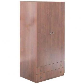 Armadio garderobio Noce Antico 90x60x180 cm – 2 porte, 2 cassetti